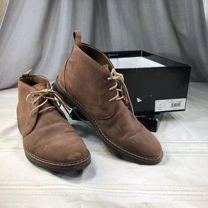 Braxton R2 Mens Size 9 Brown Suede Leather Chukka Ankle Boots Lace Up Casual